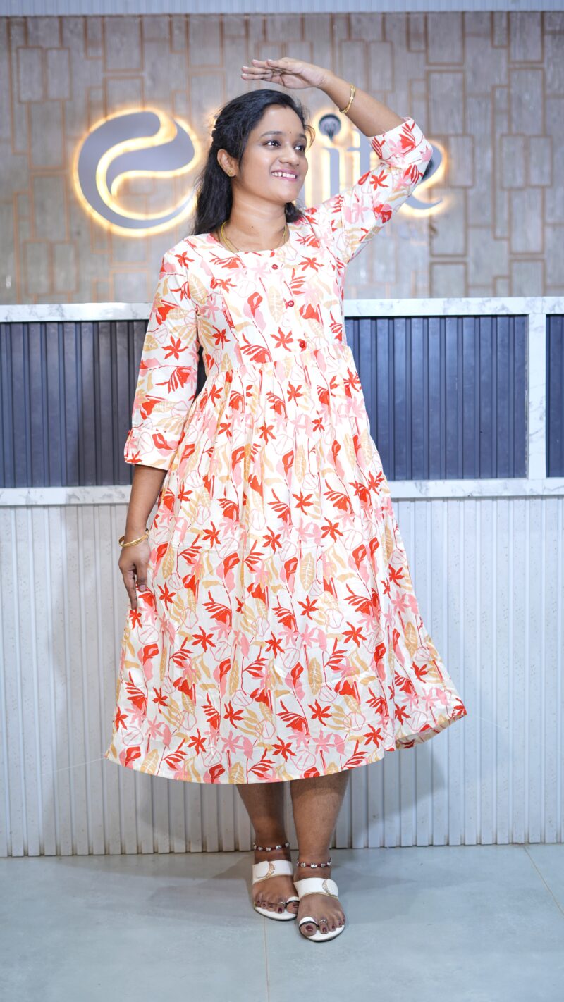 Premium Cotton Feeding Anarkali Kurtis - AFT04