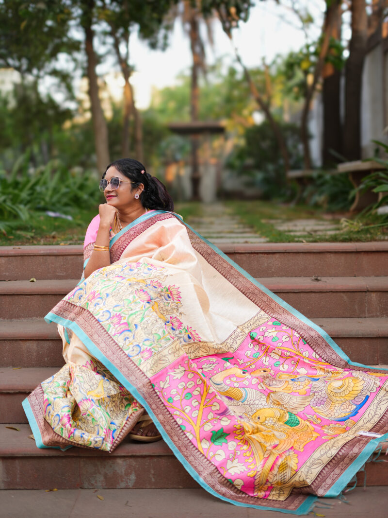 Dola Rico Zari Phulkari Saree - DRZPS01