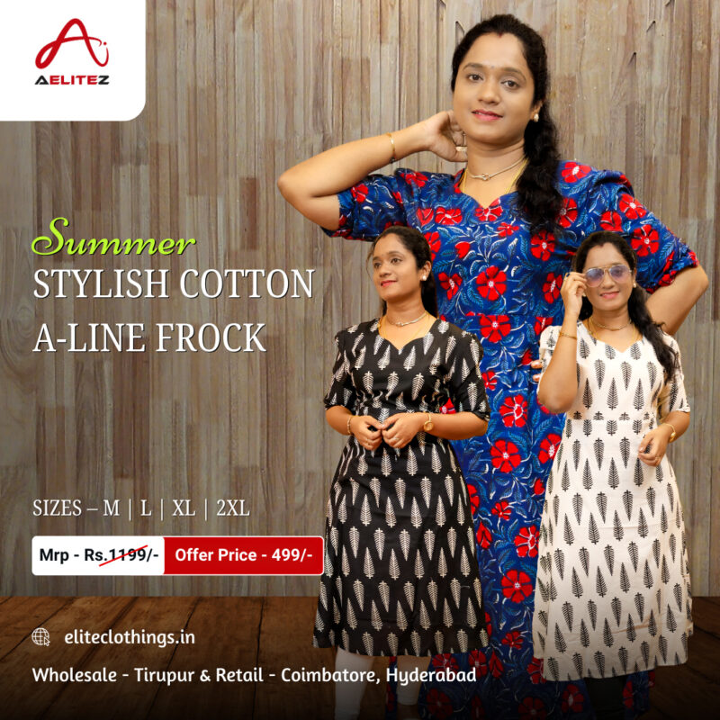 Stylish Cotton A-Line Frocks