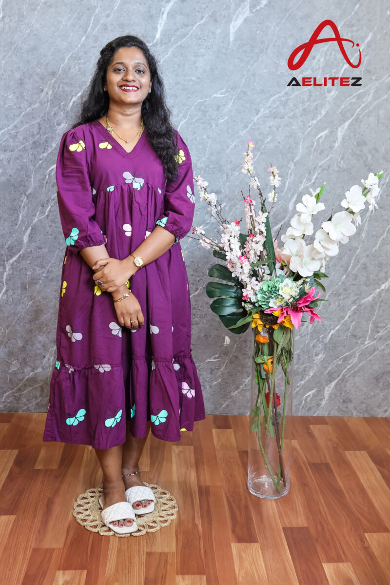 Butterfly Printed Frocks - BPF02