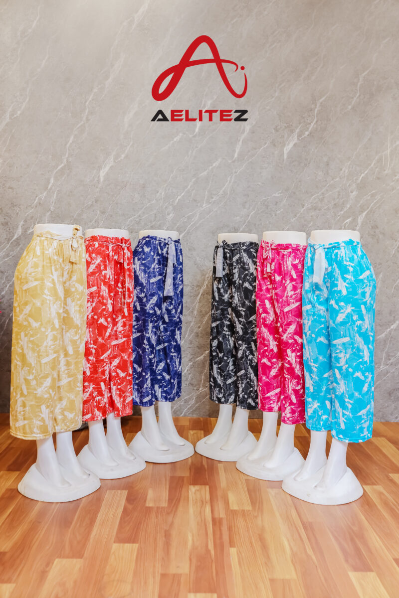 Rayon Printed Palazzo Pant Small Size - RPPP03