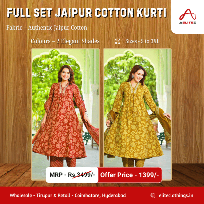 Full Set Jaipur Cotton Kurti