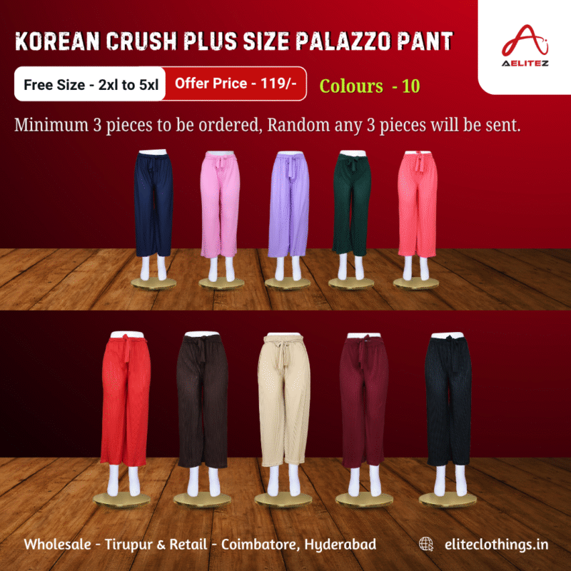Korean Crush Palazzo Pant Plus Size