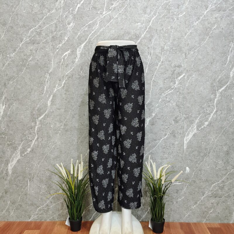 Korean Imported Crush Rayon Viscose Palazzo Pant – PLUS SIZE - KMCRVPB01