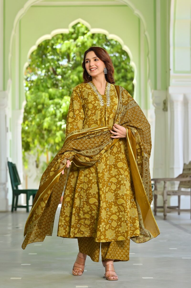 Full Set Jaipur Cotton Kurti - FSJCK02