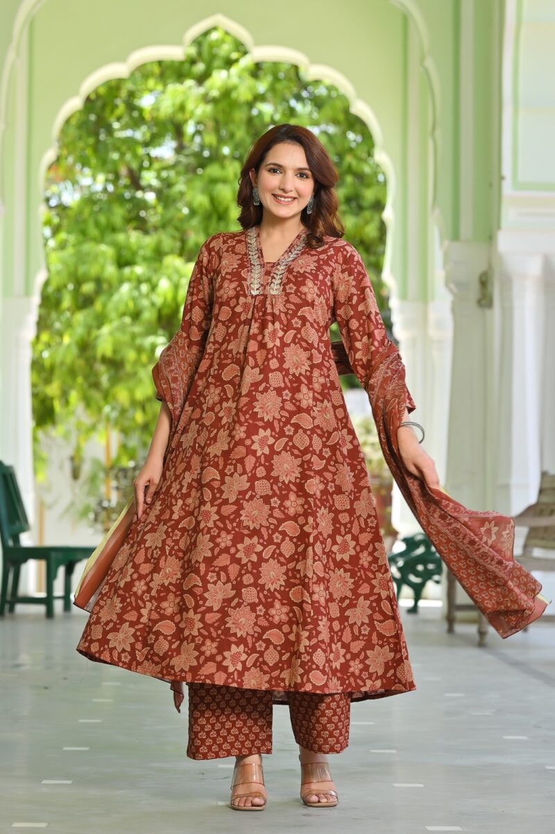 Full Set Jaipur Cotton Kurti - FSJCK01
