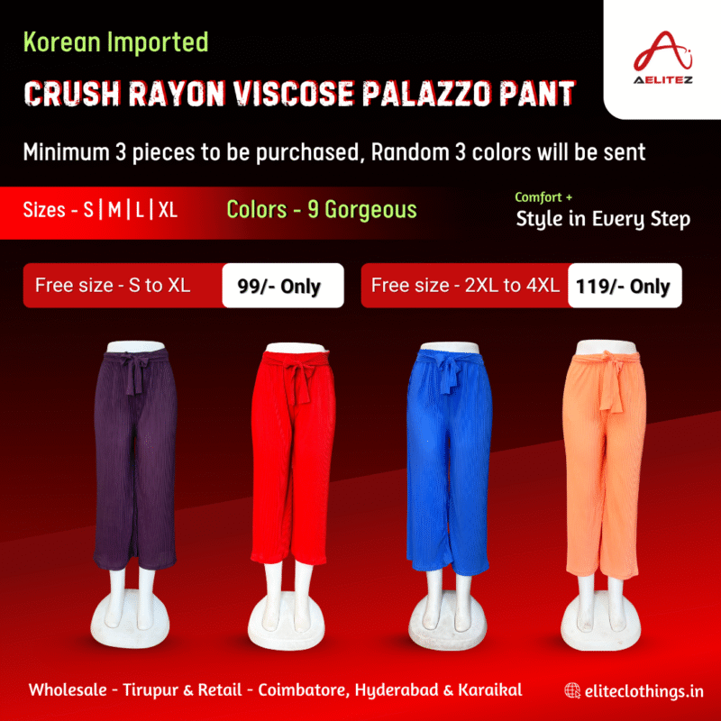 Korean imported Rayon viscose palazzo pants 2.0