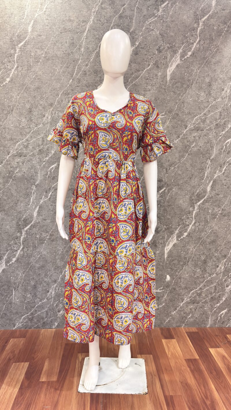 Kalamkaari Printed Frocks - KPF03