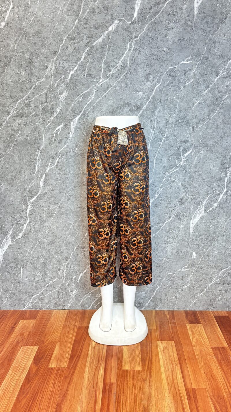Om printed Palazzo Pants - OPPB01