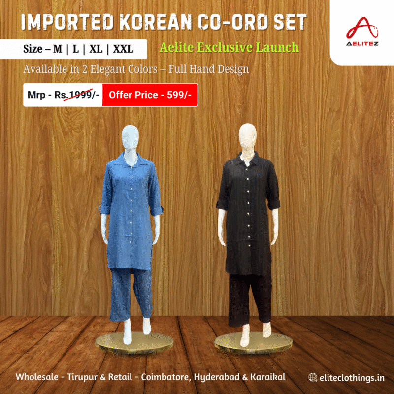 Elite Exclusive Launch – Imported Korean Co-ord Set