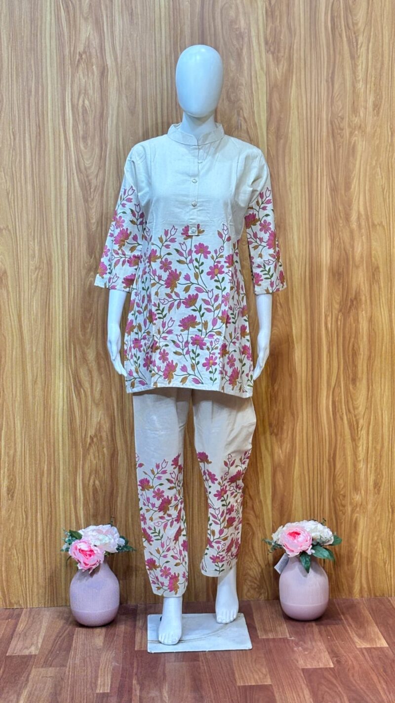 PURE KHADI COTTON CO-ORD SET – PKCC07