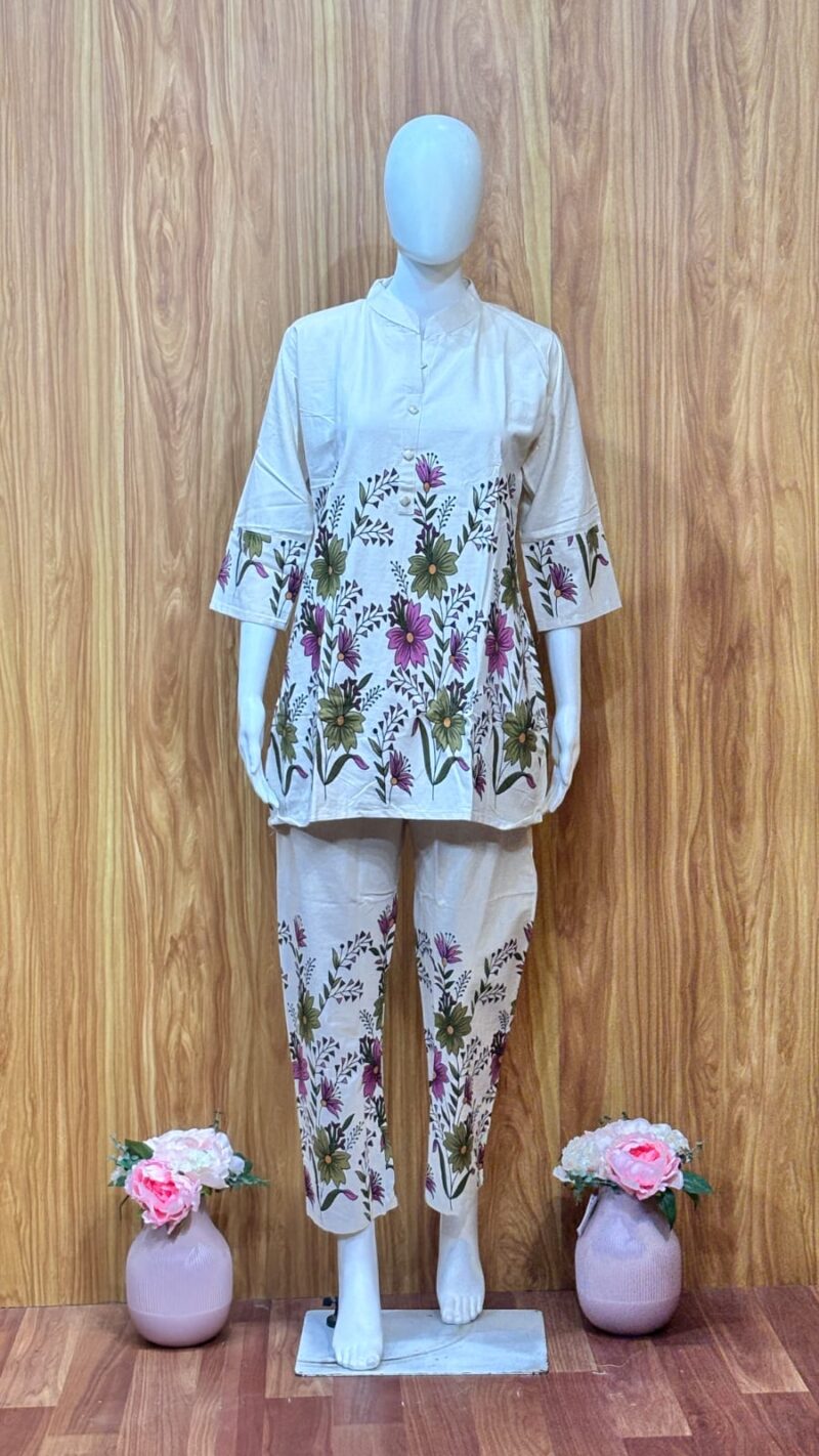 PURE KHADI COTTON CO-ORD SET – PKCC09